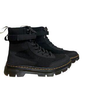 DR. MARTENS Combs Tech Poly Black Casual Boots Men's Size 11/ Women’s 12 NWOB